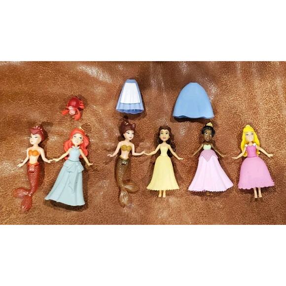 Disney Princess Magic Clip Polly Pockets Ariel Mermaid Sisters Sebastián Others - Picture 1 of 10